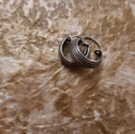 Silver earrings used