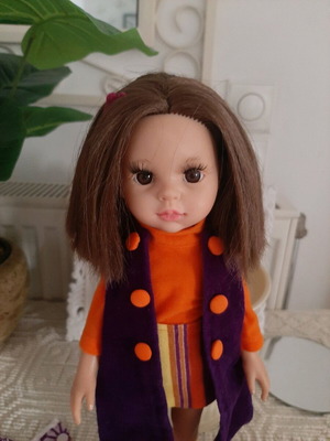 Paola Reina doll 35 cm with vintage dress like new