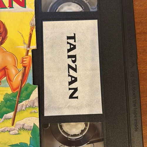 Tarzan VHS tape used, dubbed in Greek