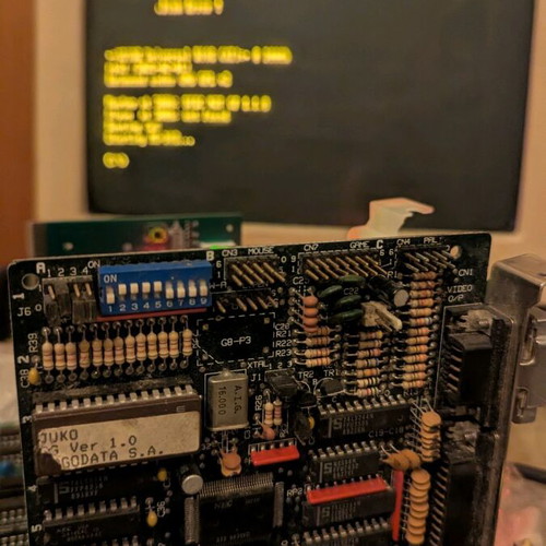 FIDA MIX (JUGO-G8) MDA CGA Hercules Video Adapter 64kb 8088/8086 Card used