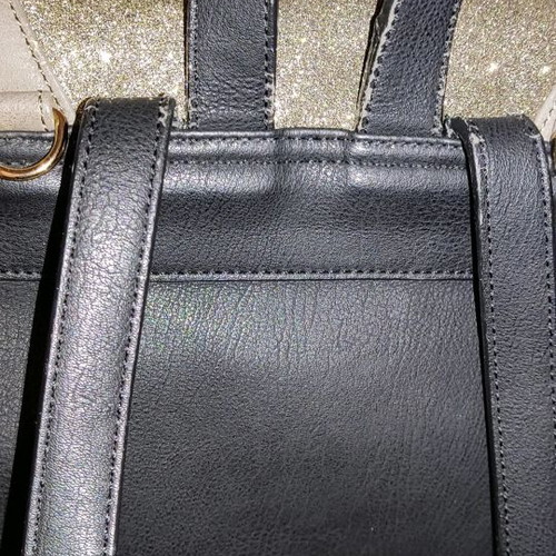 Le Pandorine women's bag used, black with gold details