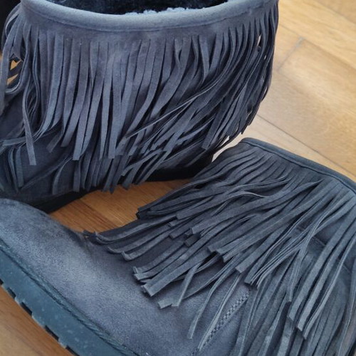 Bozikis ankle boots like new, gray, size 37