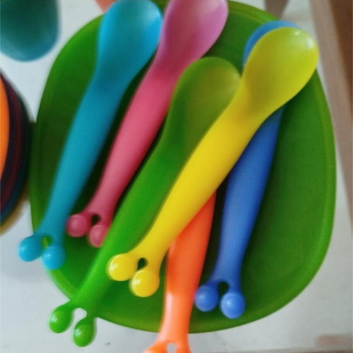 IKEA children's tableware set used, colorful, dishwasher safe