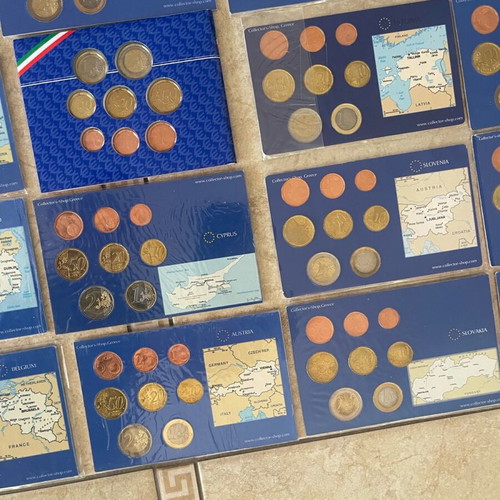 Coins from countries in uncirculated condition