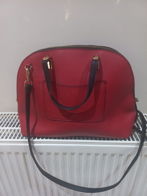 Caprisa shoulder bag new, black and red