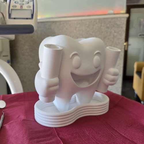 Handmade 3D Print Toothbrush and Toothpaste Holder New
