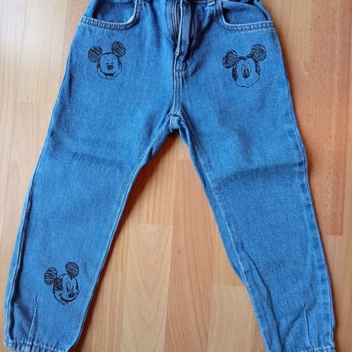 Girls' denim pants 4-5 years 110 cm Zara like new blue