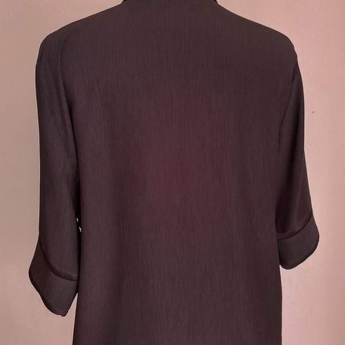 Silk women's black shirt used, size L