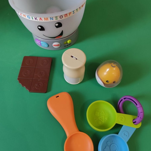 Fisher Price Educational Baking Bowl used with sounds and lights