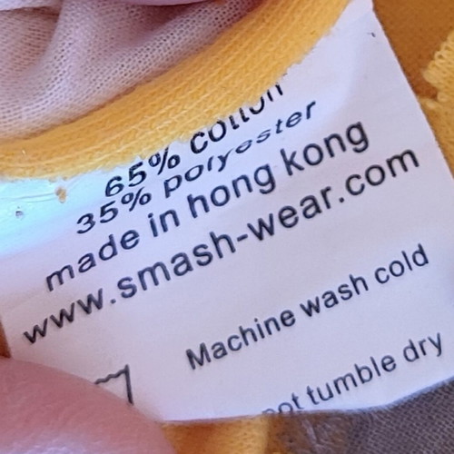 Smash Wear Y2K Tank Top with Graphic Print and Sequins like new, beige and yellow