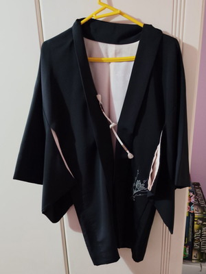 Authentic Japanese Haori jacket, new, black, one size