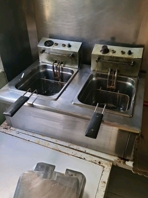 Professional double fryer used