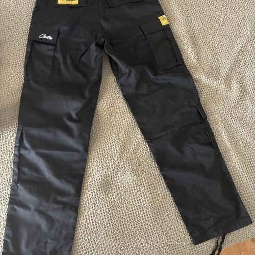 Corteiz black cargo pants size medium like new with bag