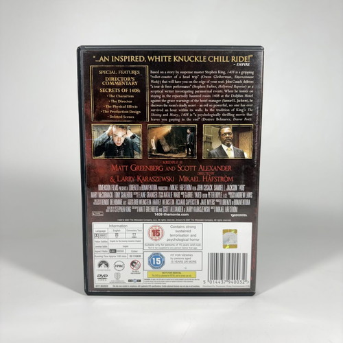 1408 Director's Cut Edition DVD like new with English subtitles