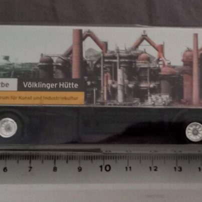 Truck trailer scale H0 new, advertising