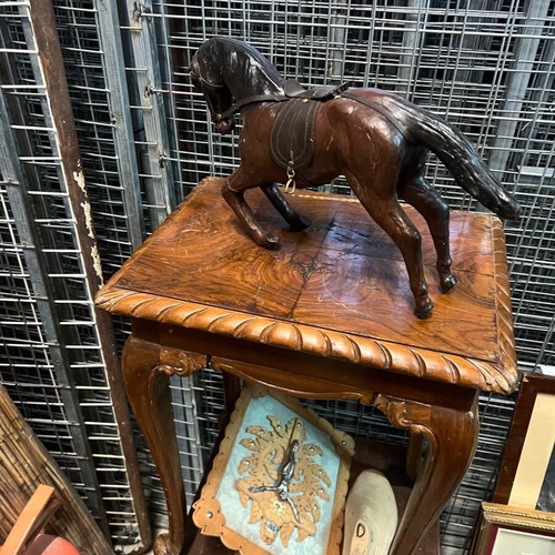 Wooden decorative horse used with wear