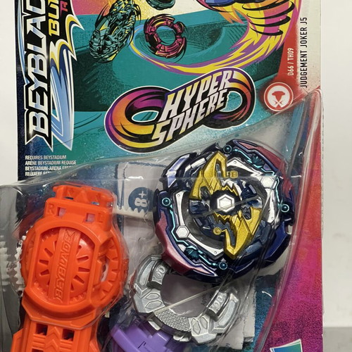 Beyblade Burst Rise Hypersphere Judgement Joker J5 with Slingshock Precision Strike Launcher new