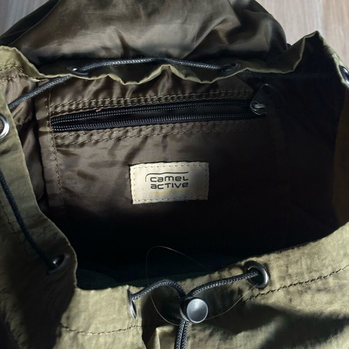 Camel Active backpack like new in oil/khaki with black details