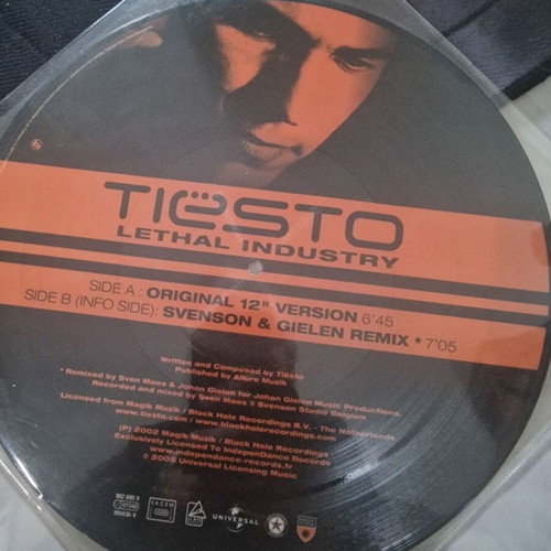 Tiesto Lethal Industry Picture Vinyl IR0436-V New