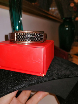 Sunlight brilliant women's bracelet used leather gold
