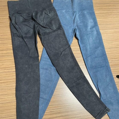 Shein leggings set of 2 like new, black and blue, size S