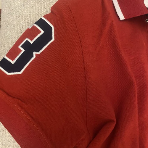 Polo shirt red, like new, size M