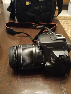 Canon EOS 250D Camera with Extra EFS 55-250mm Lens, Tripod TR472 and Bag like new