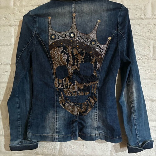 Philipp Plein denim jacket like new, blue