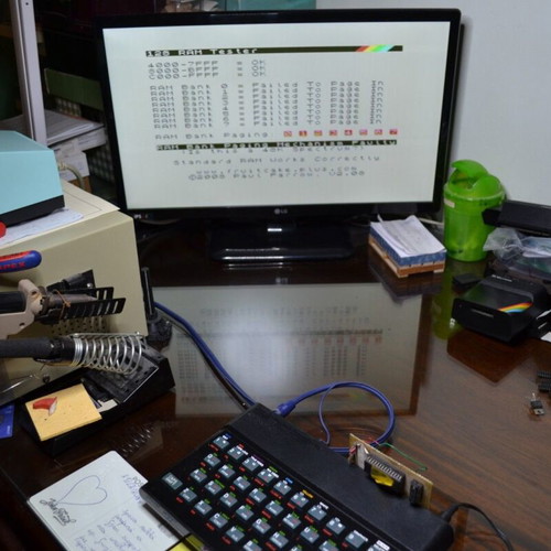 Sinclair ZX Spectrum 48K console used with accessories and manuals