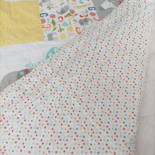 Baby quilt like new, lightweight for crib 0.90 x 1.10
