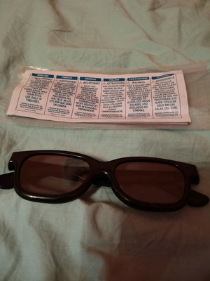 Cinema 3D glasses used