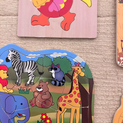 Pack of 7 baby puzzles like new