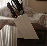 Knife set with scissors and block