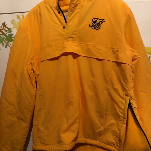 Sik Silk Windbreaker Jacket New Yellow Size L