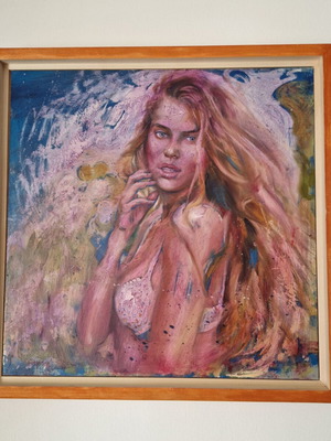 Koutrikas painting like new, collectible artwork
