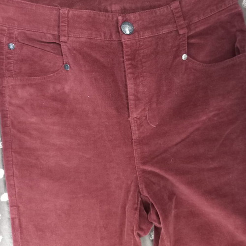 Sarah Lawrence corduroy pants used, burgundy, size S