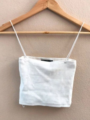 Zara white top like new, summer size S