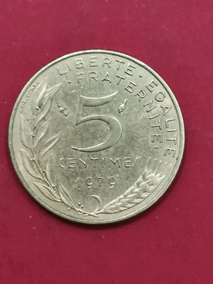 Νόμισμα Γαλλία 5 Σεντίμς 1979 σαν καινούργιο