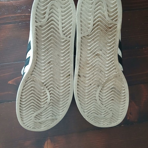 Adidas Superstar sneakers, size 35, black and white