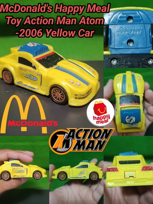 McDonald's Happy Meal Toy Action Man Atom 2006 yellow car Hasbro