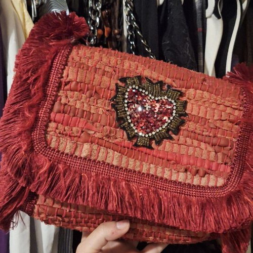 Sorena Handmade shoulder bag like new, red