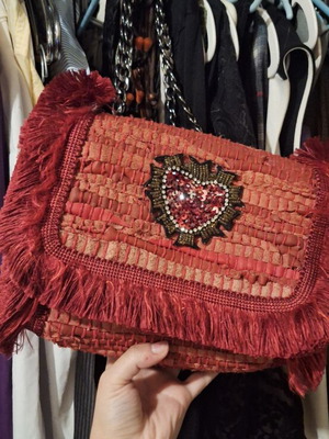 Sorena Handmade τσάντα ώμου σαν καινούργιο, κόκκινη