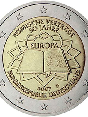 Γερμανία 2 Ευρώ 2007 UNC Συνθήκη της Ρώμης
