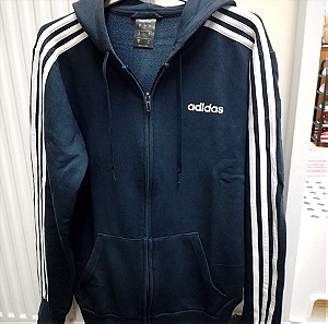 Adidas Navy Blue Hoodie Size Small