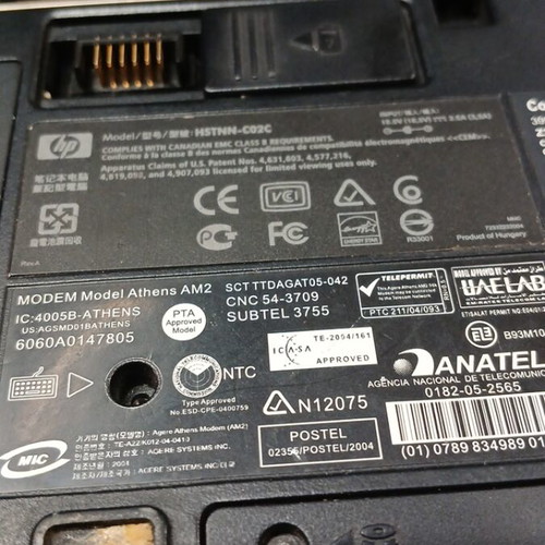 Hp laptop Compaq nc4400 μεταχειρισμένο, Windows 7, χωρίς φορτιστή