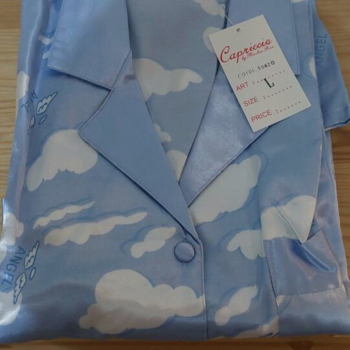 Satin pajamas new L with slippers Capriccio