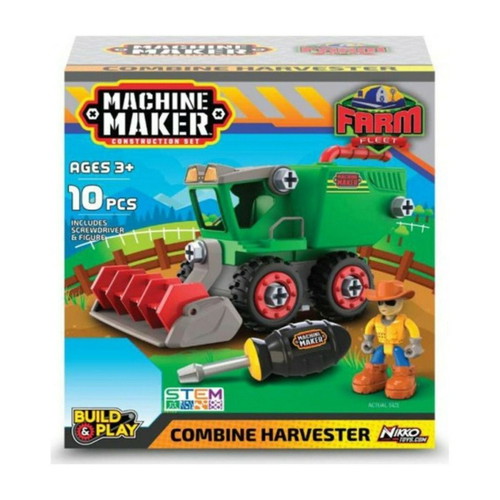 Nikko Farm Set Combine Harvester New With Screwdriver And Accessories