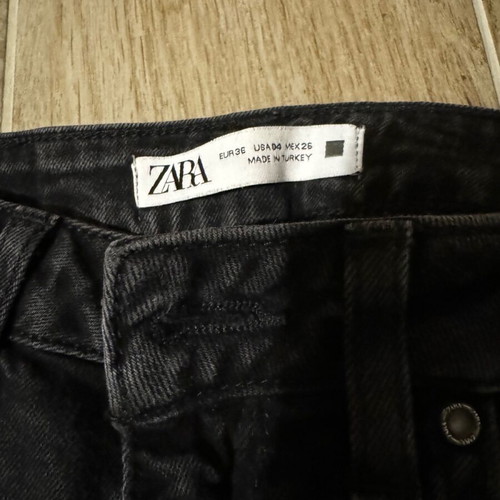 Zara ankle-length jeans like new, black and gray, size S