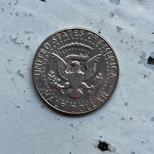 United States Kennedy Half Dollar 1969 coin used