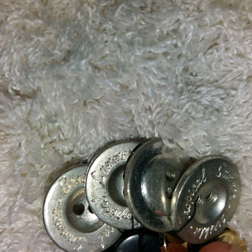 Metal buttons Tropical Summer silver color like new
